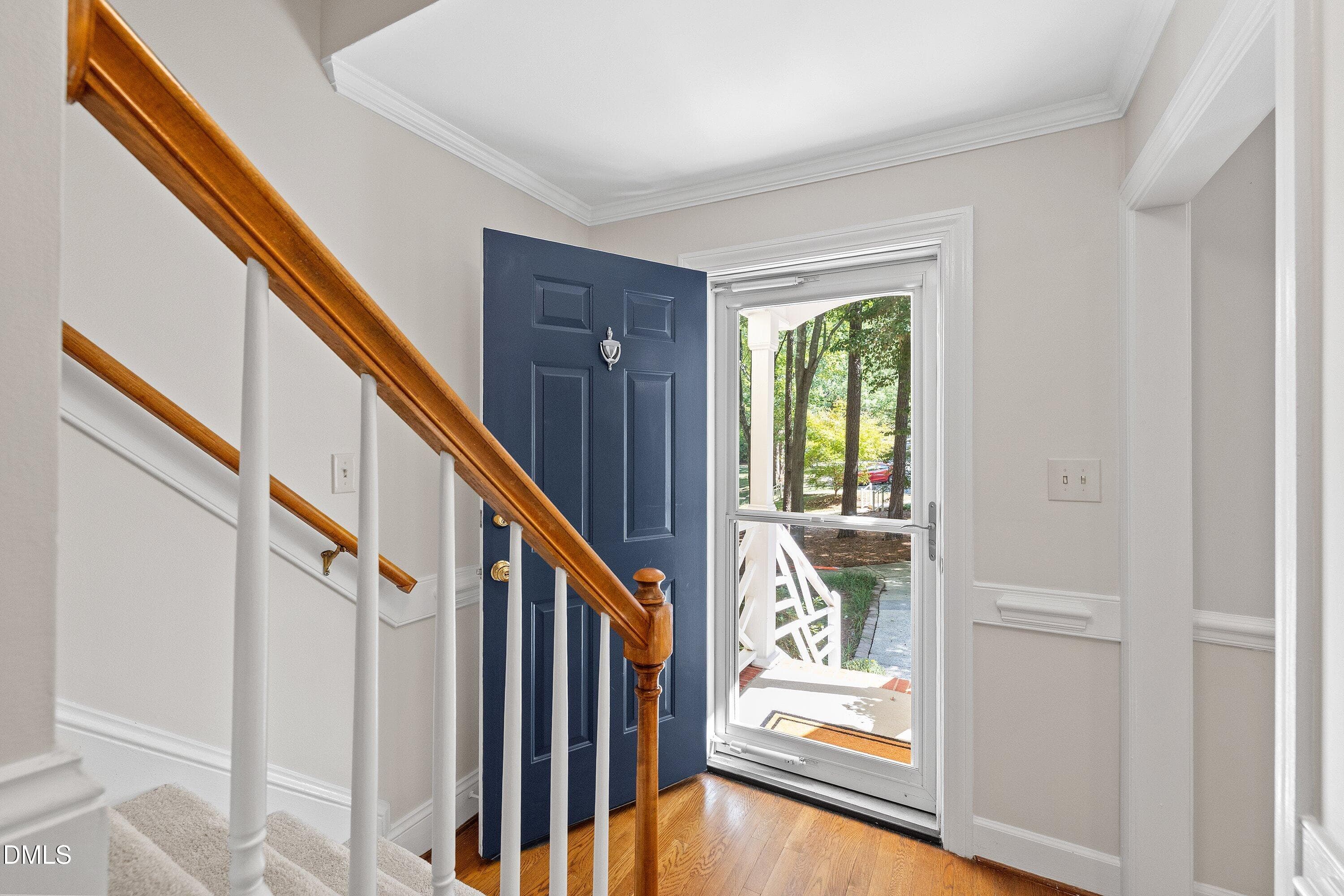 Sunny and bright foyer - 129 Hedgerow Court, Cary, NC 27513