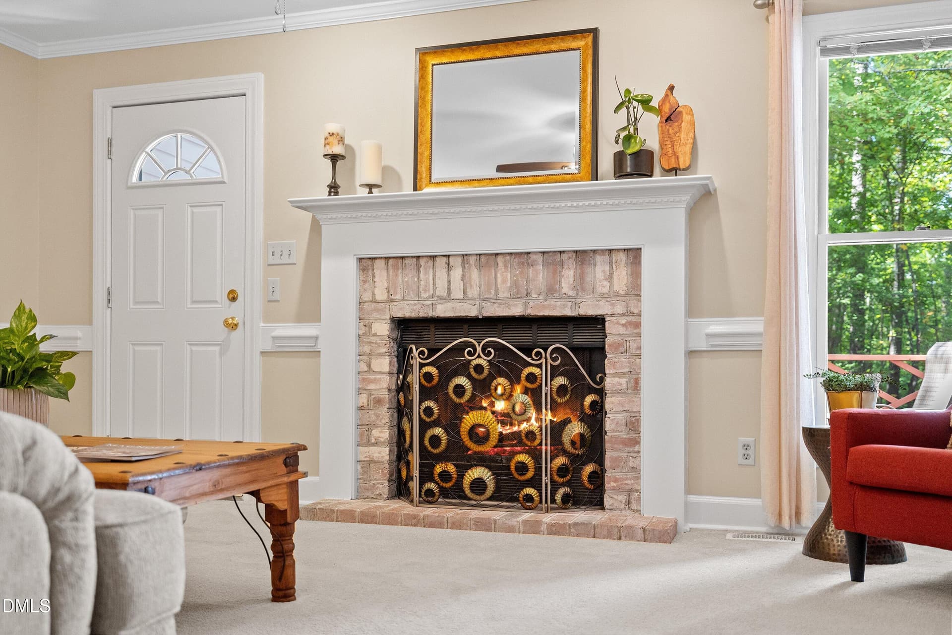 Gorgeous Fireplace - 129 Hedgerow Court, Cary, NC 27513