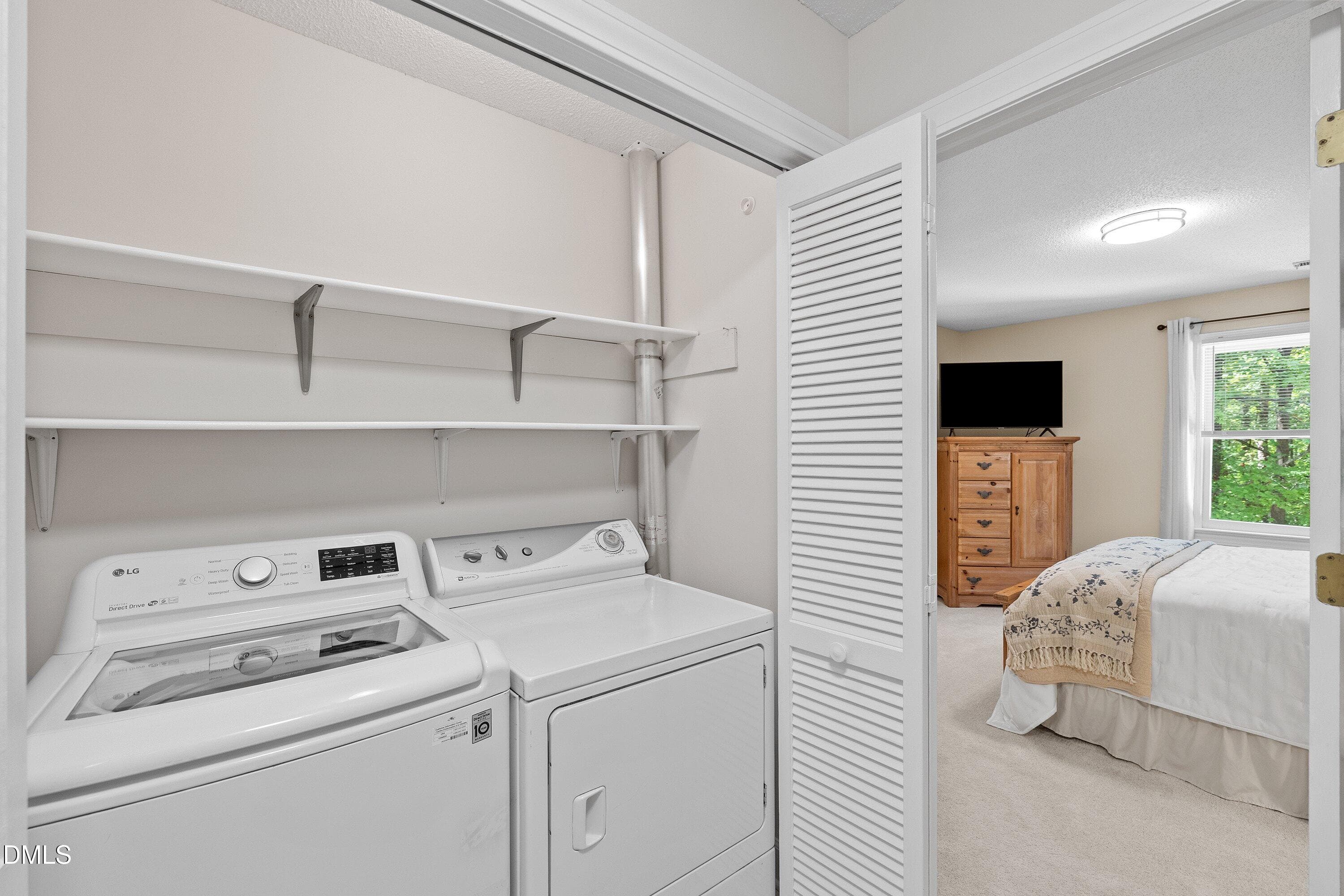 Laundry room upstairs - 129 Hedgerow Court, Cary, NC 27513
