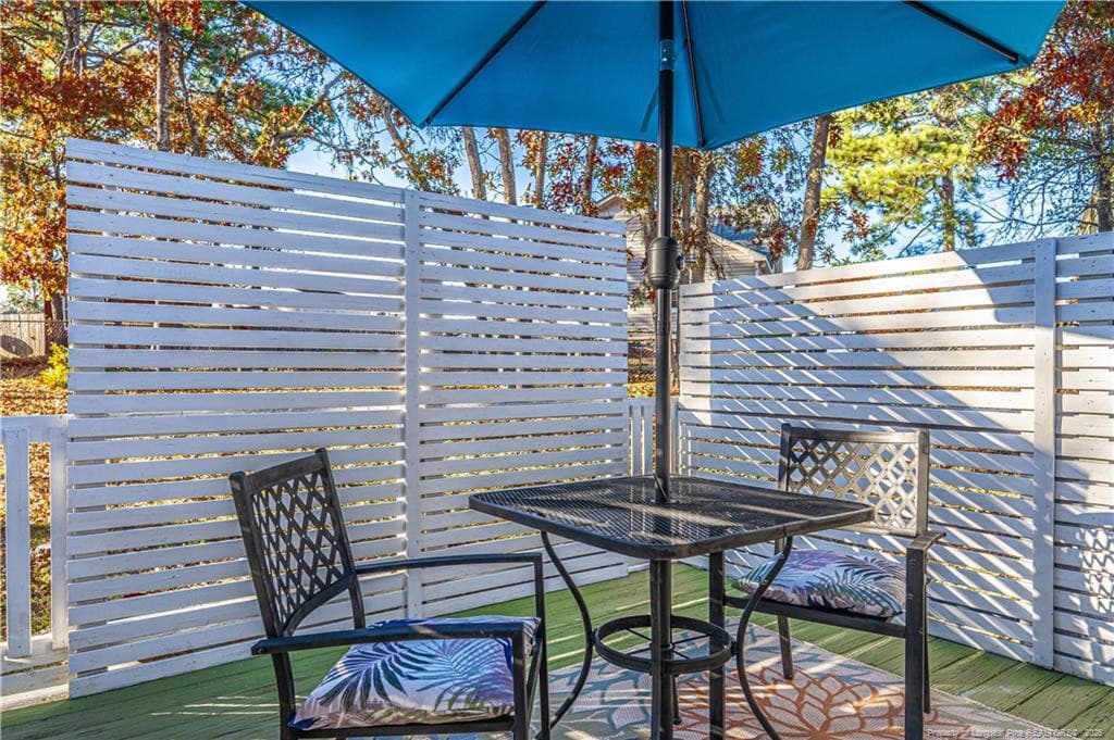 private deck area - 3650 Hanover Drive, Hope Mills, NC 28348