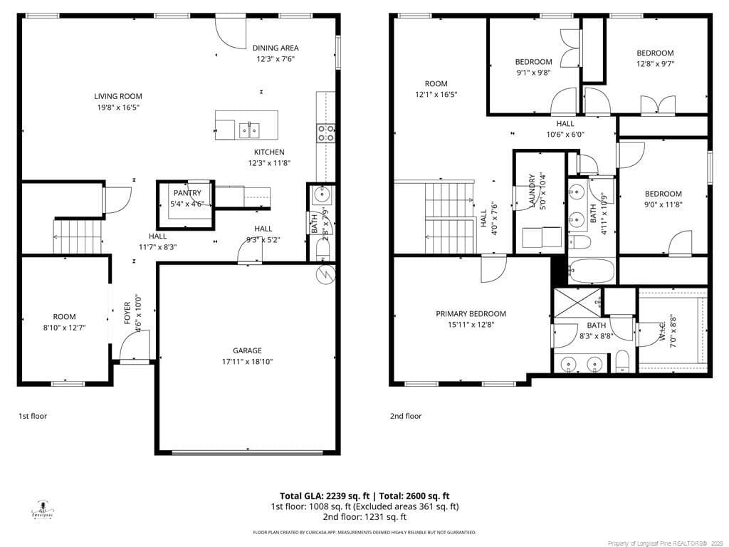 Floor Plan - 5423 E Patterson Street, Hope Mills, NC 28348, Hope Mills