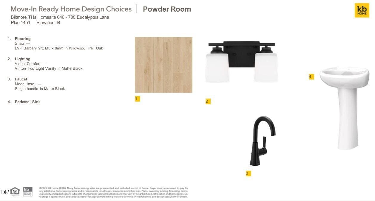 Powder Room - 730 Eucalyptus Lane, Raleigh, NC 27610, Raleigh