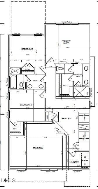 Second Floor Plan - 833 Lunar Light Drive, Wendell, NC 27591, Wendell