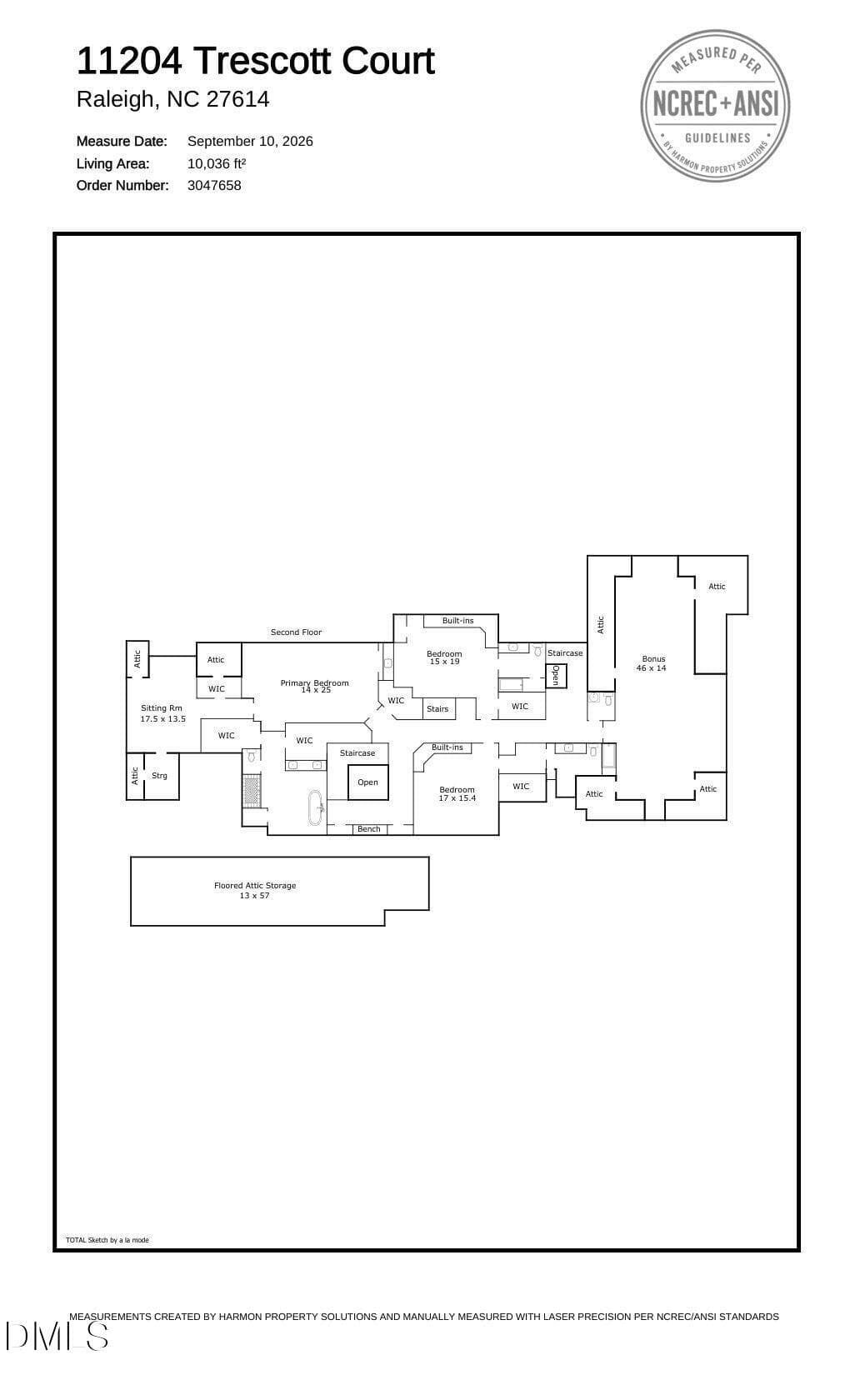 Floor Plan - 11204 Trescott Court, Raleigh, NC 27614