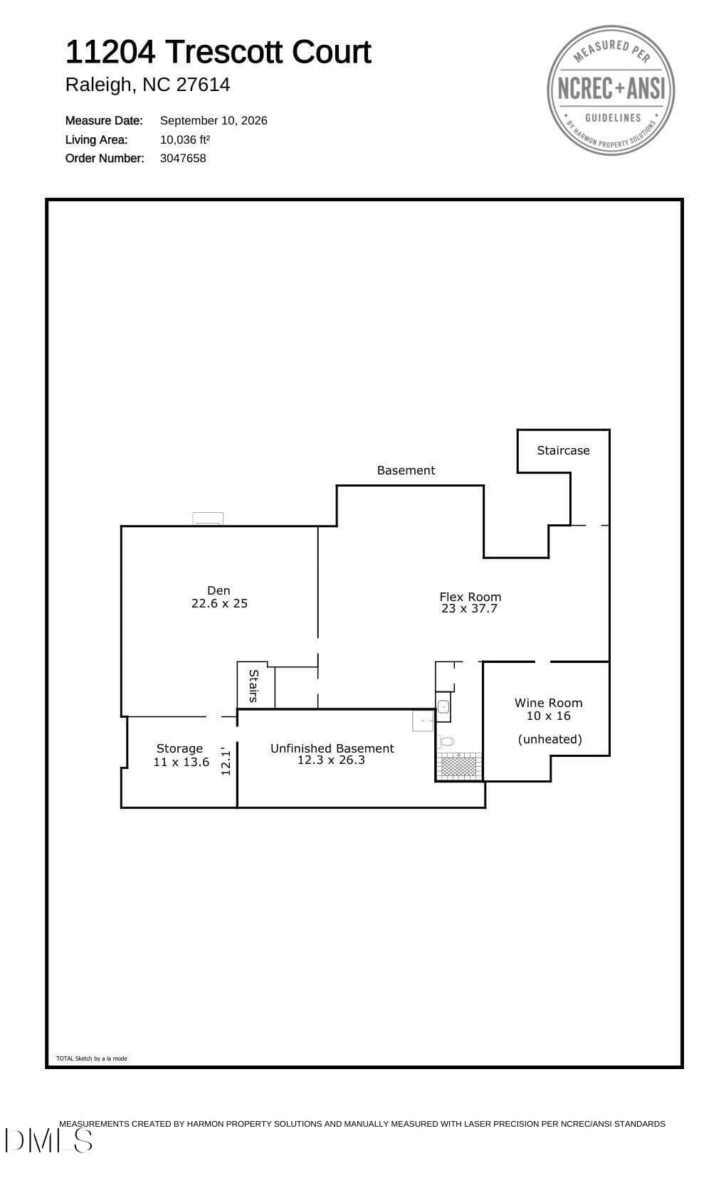 Floor Plan - 11204 Trescott Court, Raleigh, NC 27614