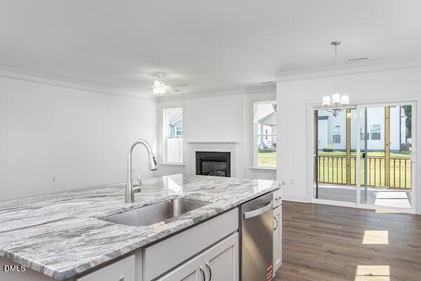 Kitchen into Family Room - 122 Steppe Way, Garner, NC 27529