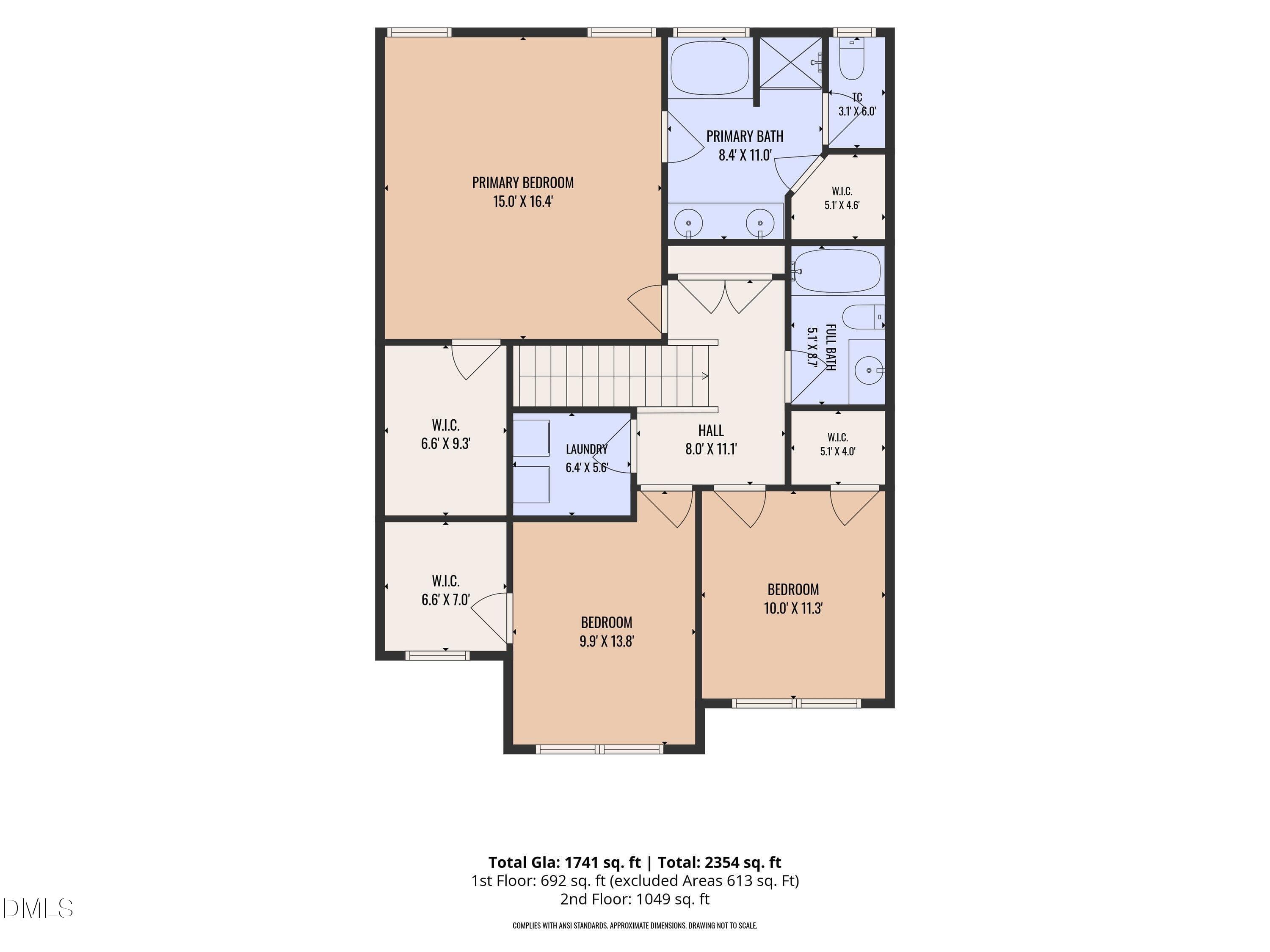 2nd_floor_4615_lemongrass_lane_durham_wi - 4615 Lemongrass Lane, Durham, NC 27713