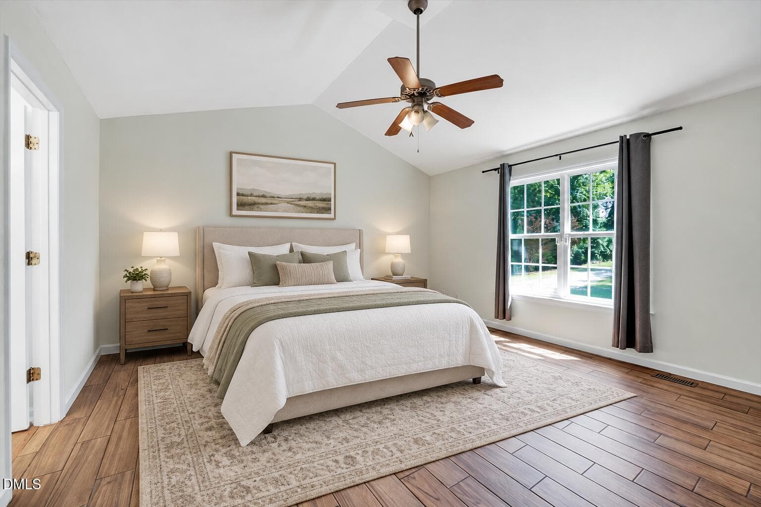 Primary Bedroom Staged - 128 Edmondson Drive, Willow Springs, NC 27592