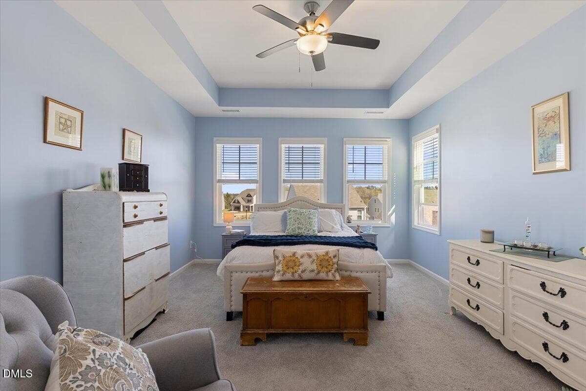 1st Floor Primary Bedroom - 74 Tympani Lane, Garner, NC 27529