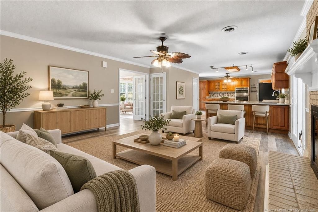 Informal Family Room Staged - 5181 Fame Lane, Fayetteville, NC 28306