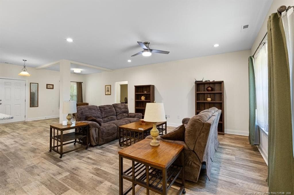 living room - 150 Horseshoe Hill Lane, Carthage, NC 28327