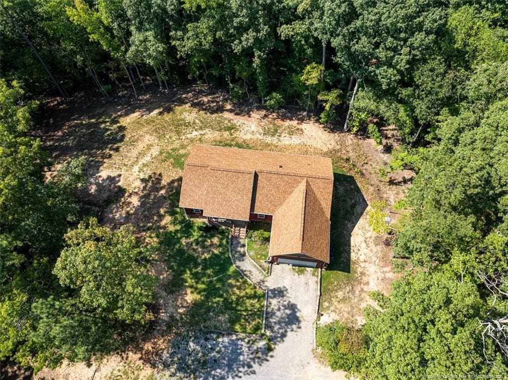 overhead look at the privacy - 150 Horseshoe Hill Lane, Carthage, NC 28327