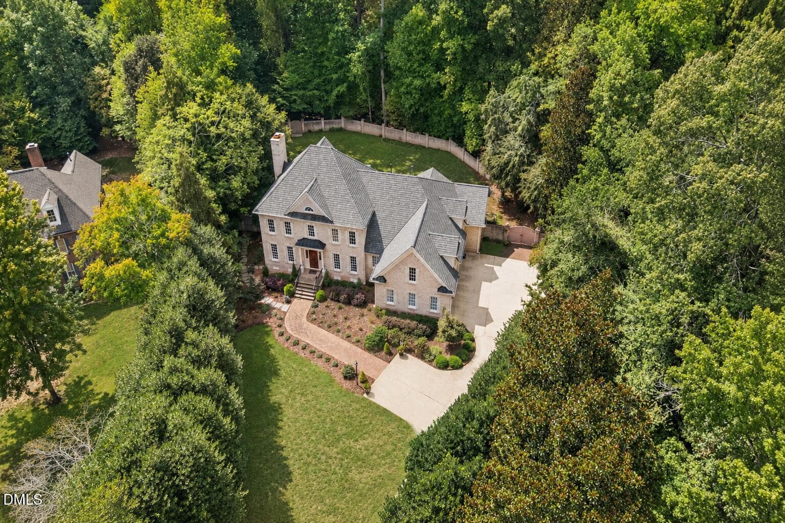 Oakmoor Front Aerial - 4901 Oakmoor Court, Raleigh, NC 27614