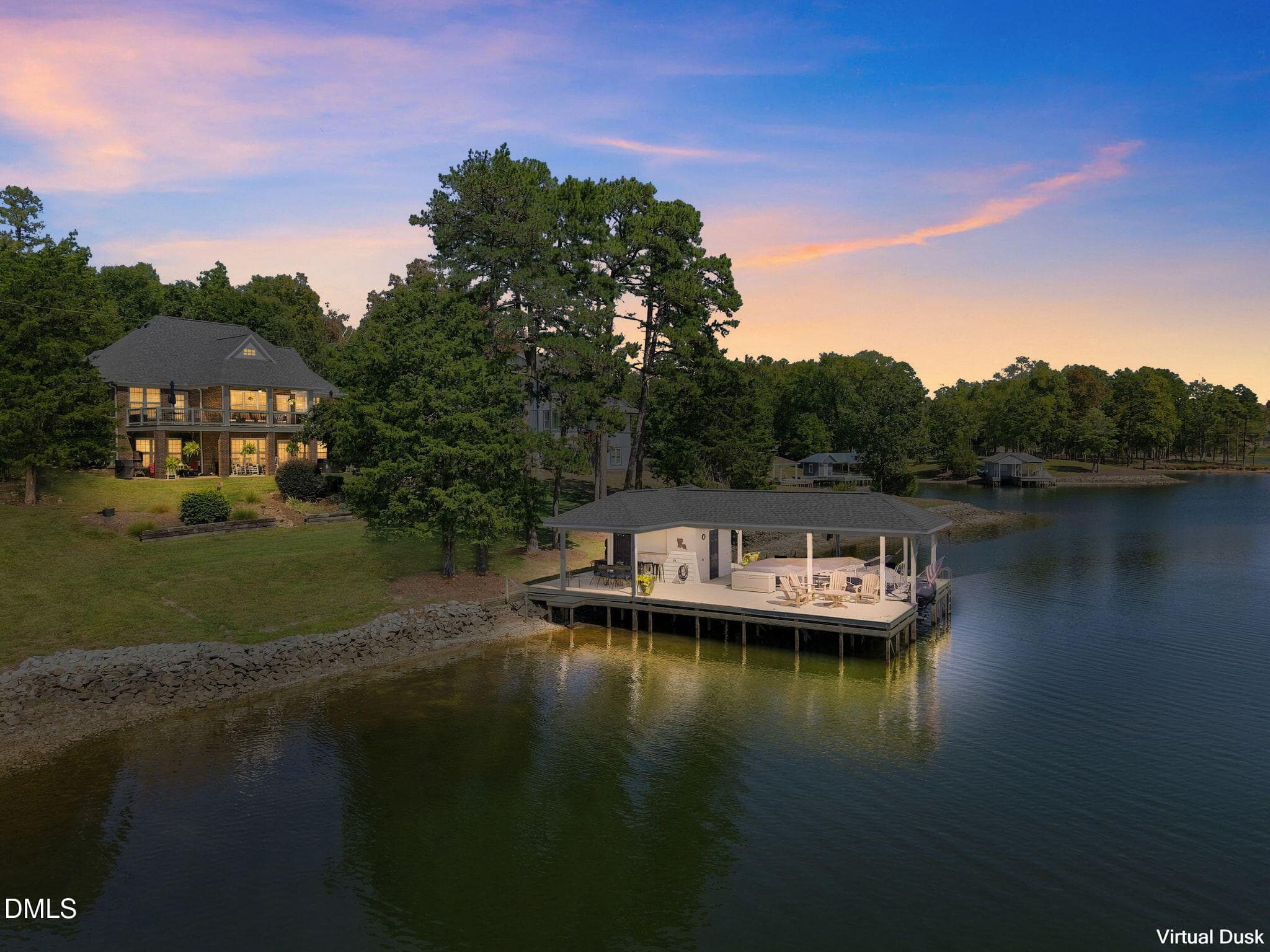 LAKESIDE TWILIGHT - 160 Crystal Bay Road, Semora, NC 27343, Semora