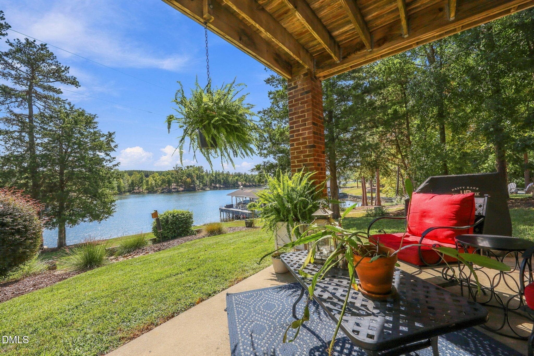 LOWER LEVEL PORCH VIEW - 160 Crystal Bay Road, Semora, NC 27343, Semora