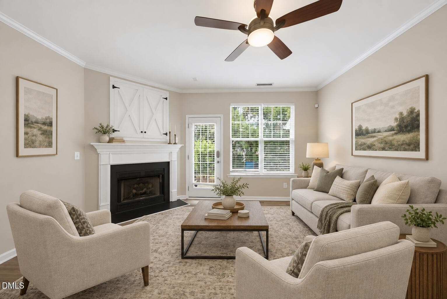 staged_living room - 6029 History Trail, Raleigh, NC 27612