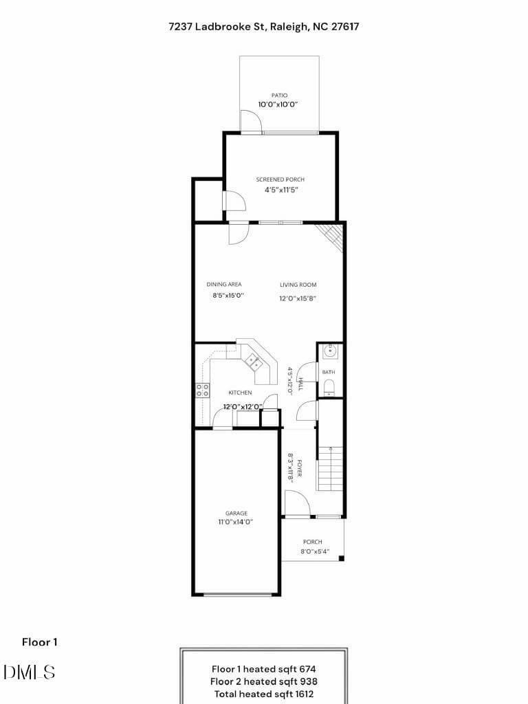 Plan - 7237 Ladbrooke Street, Raleigh, NC 27617