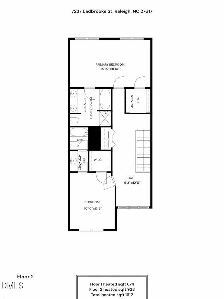 Plan - 7237 Ladbrooke Street, Raleigh, NC 27617