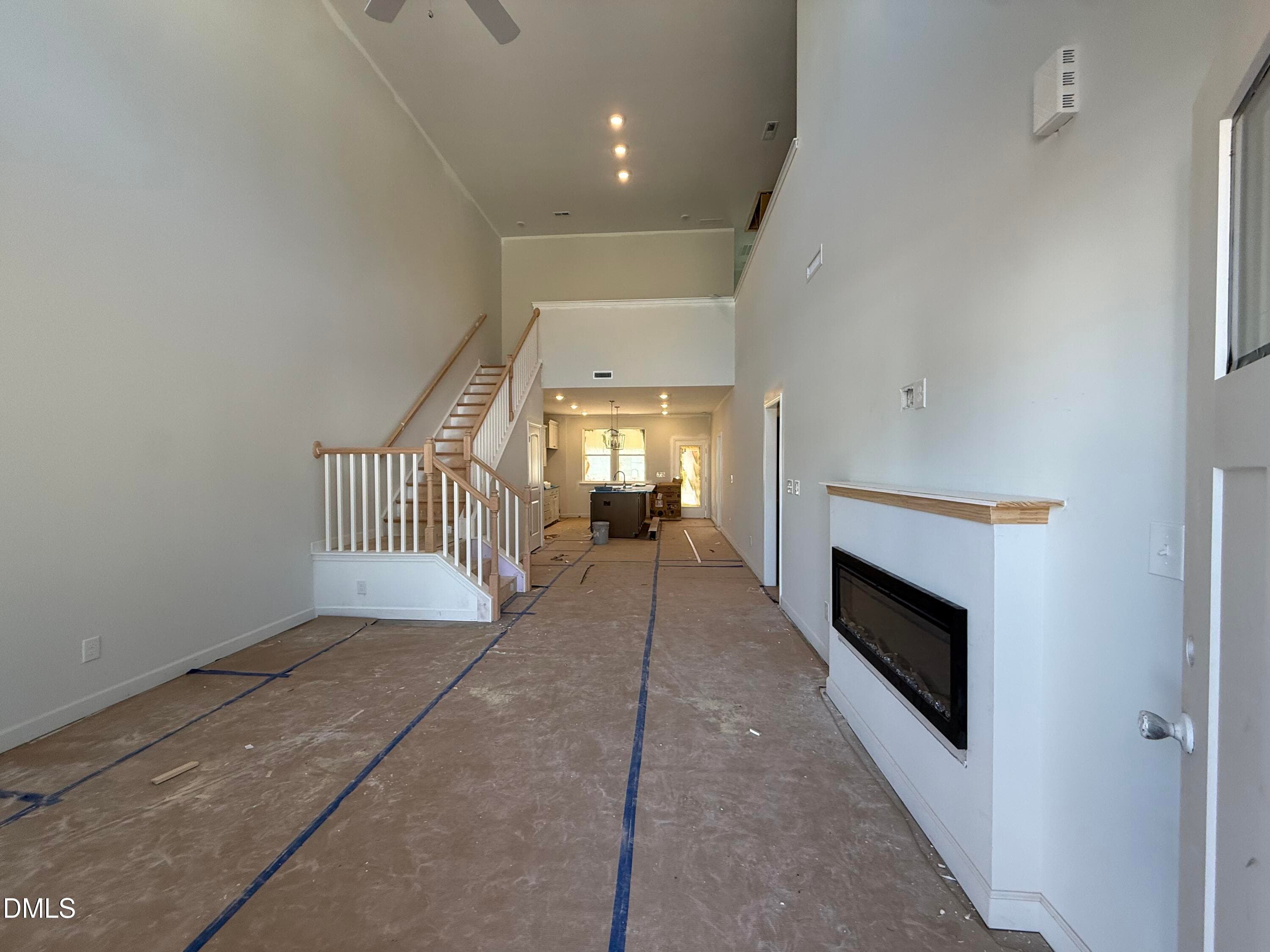 Great Room with Fireplace - 611 Lanceleaf Lane 14, Durham, NC 27703