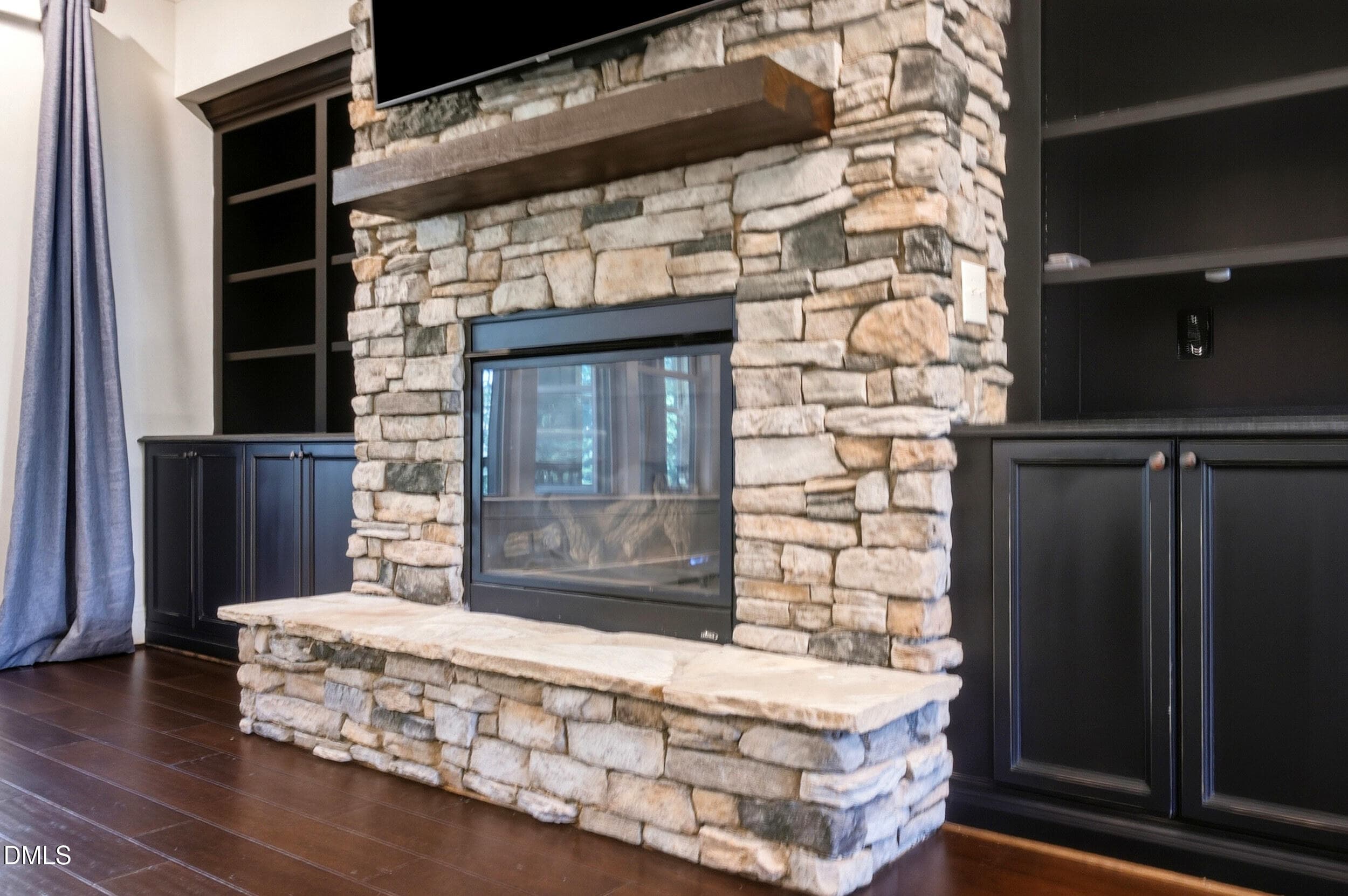 Stone Fireplace - 1708 Everett Ridge Court, Wake Forest, NC 27587