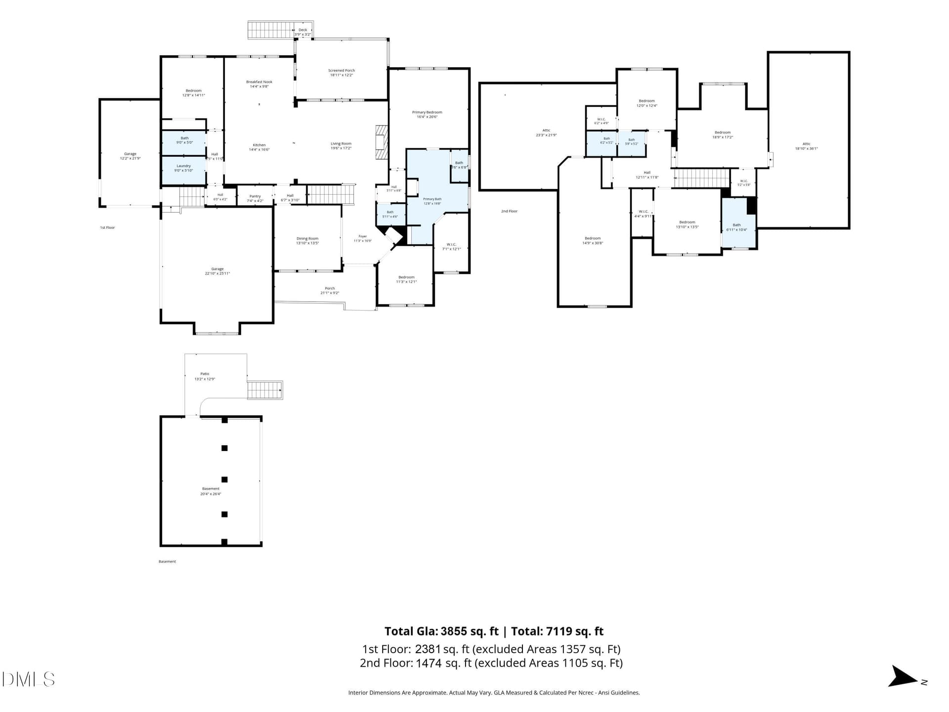 all_floors_1708_everett_ridge_court_wake - 1708 Everett Ridge Court, Wake Forest, NC 27587