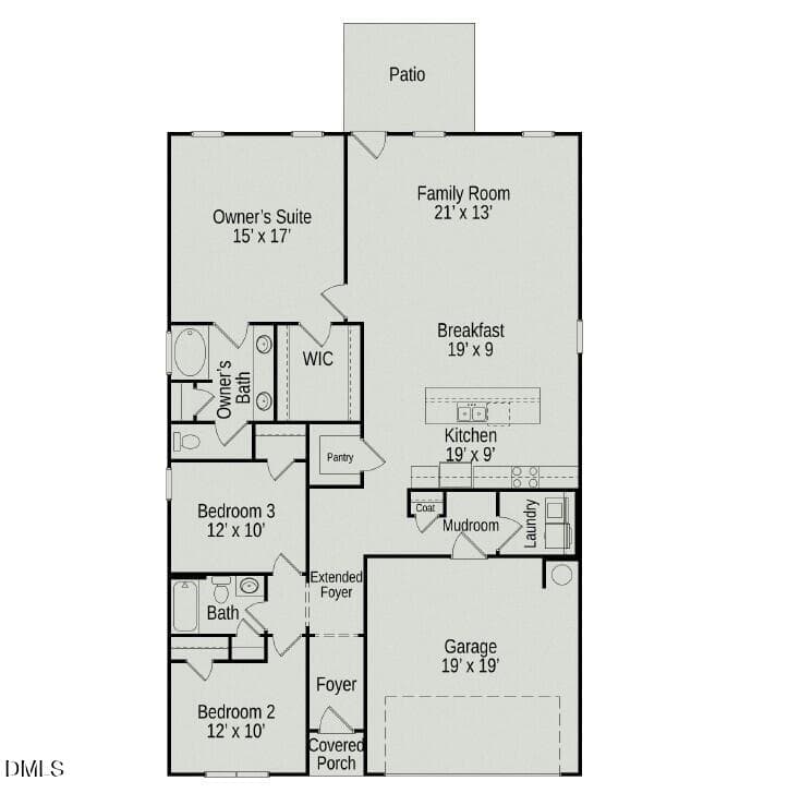 Floor Plan - 105 Chardonnay Drive, Lillington, NC 27546