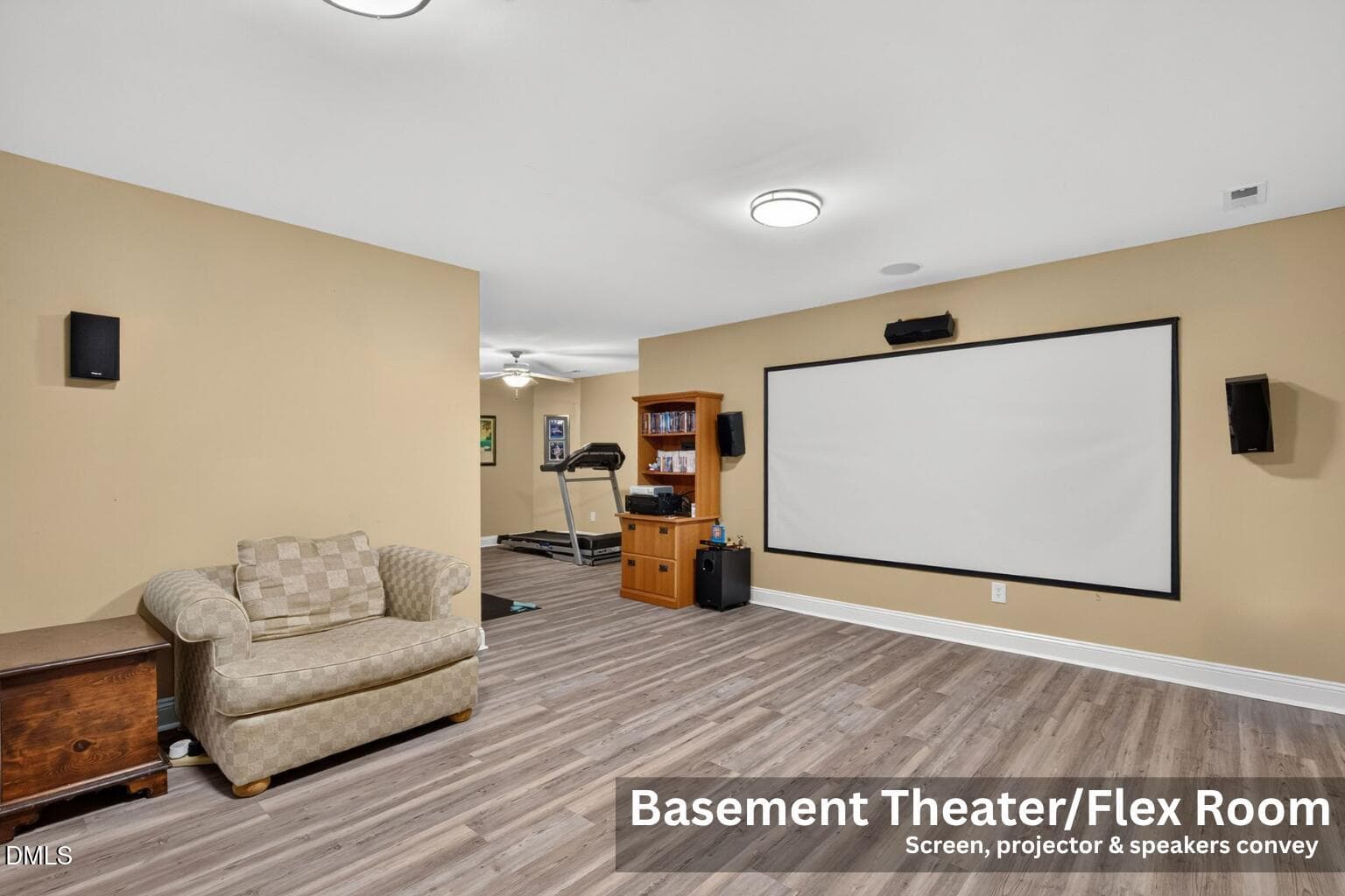 Basement Theater/Flex Room - 516 Deacon Ridge Street, Wake Forest, NC 27587