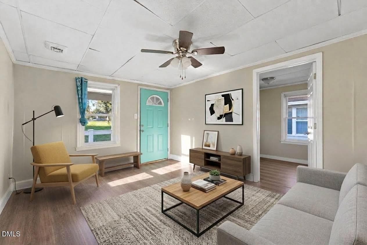 Virtually staged - 306 W Main Street, Pine Level, NC 27568