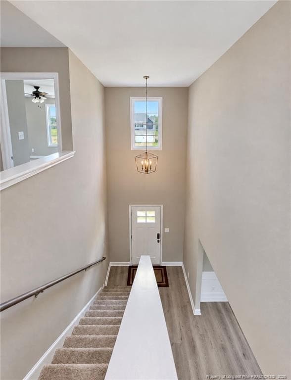 Foyer from Upstairs - 4745 Slew Drive, Hope Mills, NC 28348