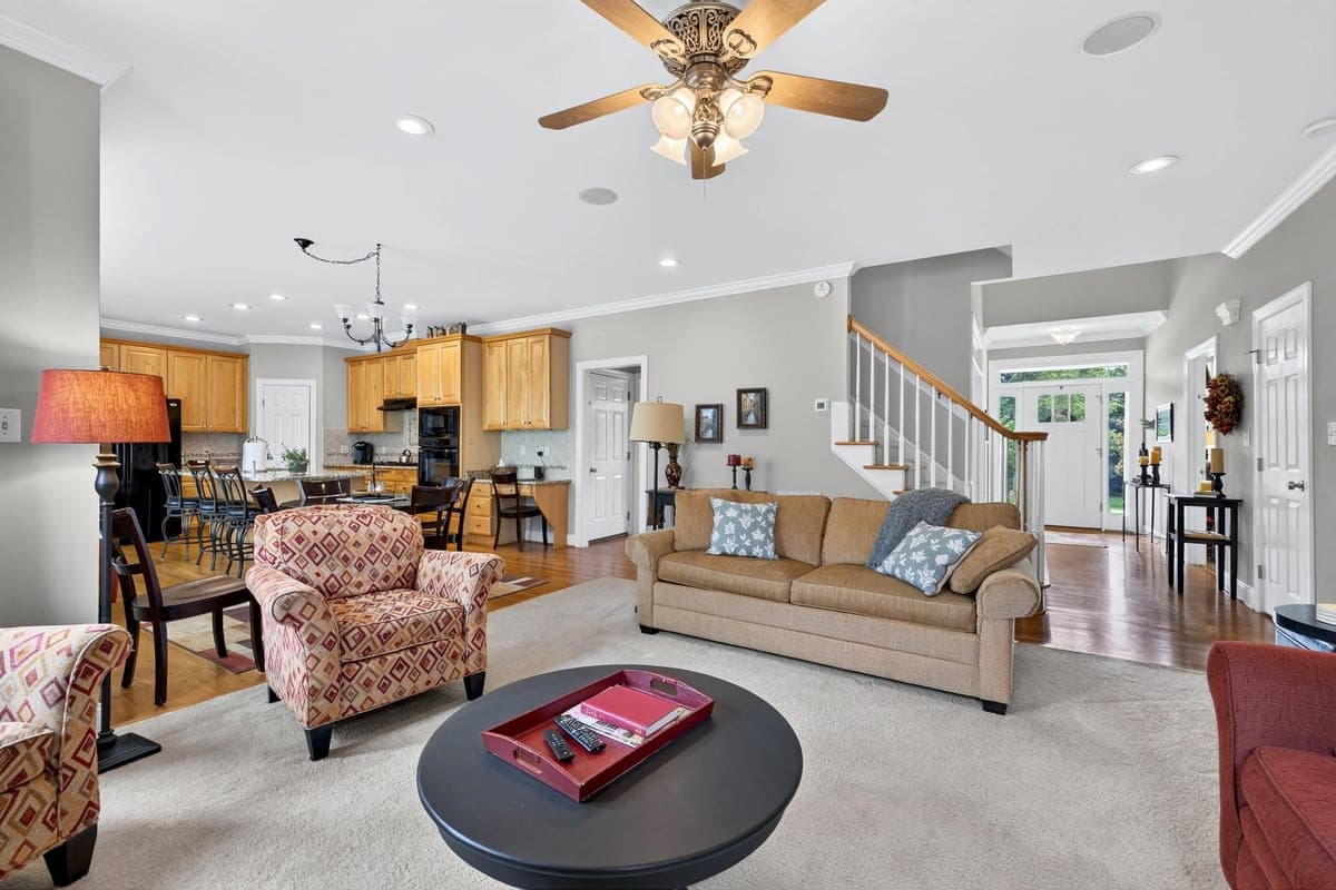 Great room/kitchen/foyer - 3024 Whitehart Lane, Raleigh, NC 27606