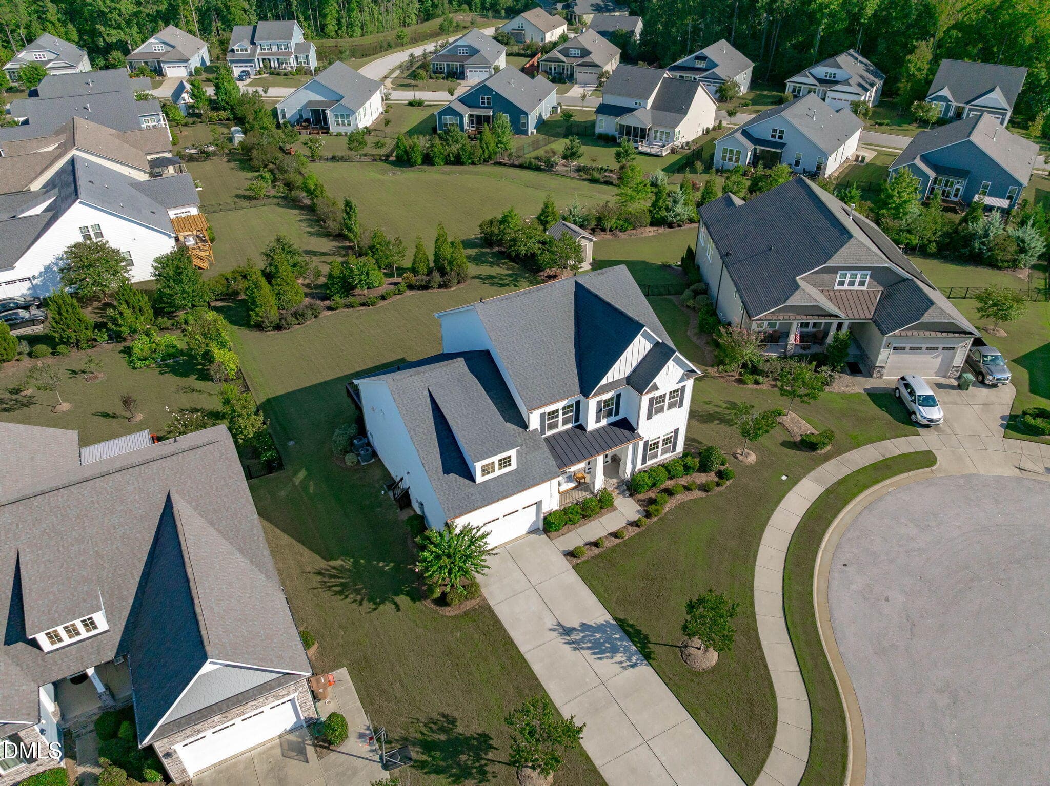 Aerial (1 of 6) - 205 Evanview Court, Apex, NC 27523