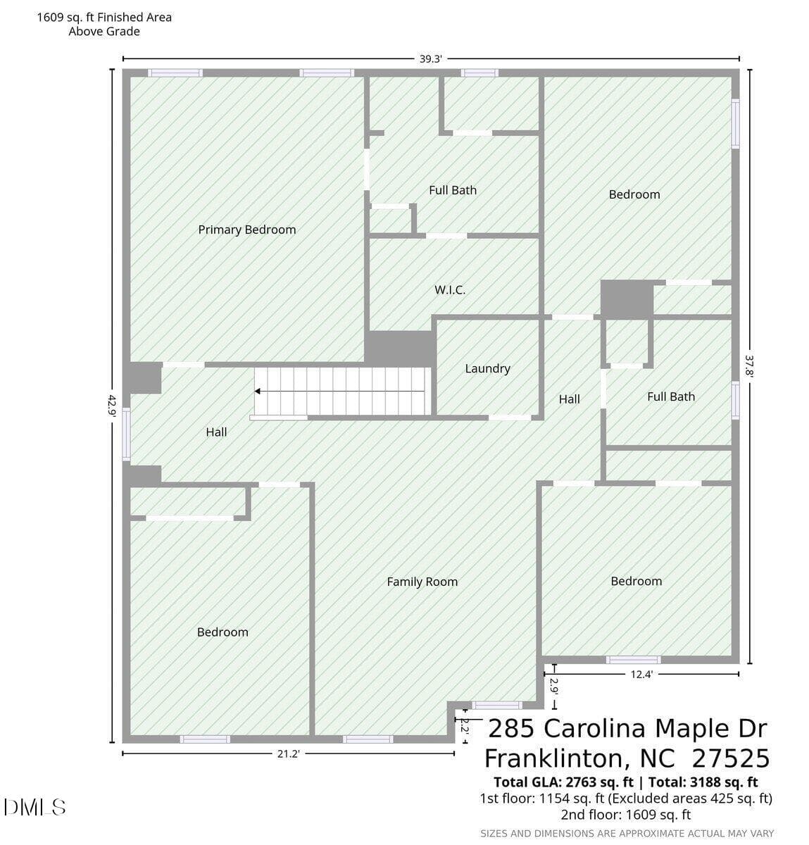 2nd Floor plans - 285 Carolina Maple Drive, Franklinton, NC 27525