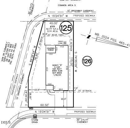 Plot Plan - 306 Blue Butterfly Drive, Angier, NC 27501