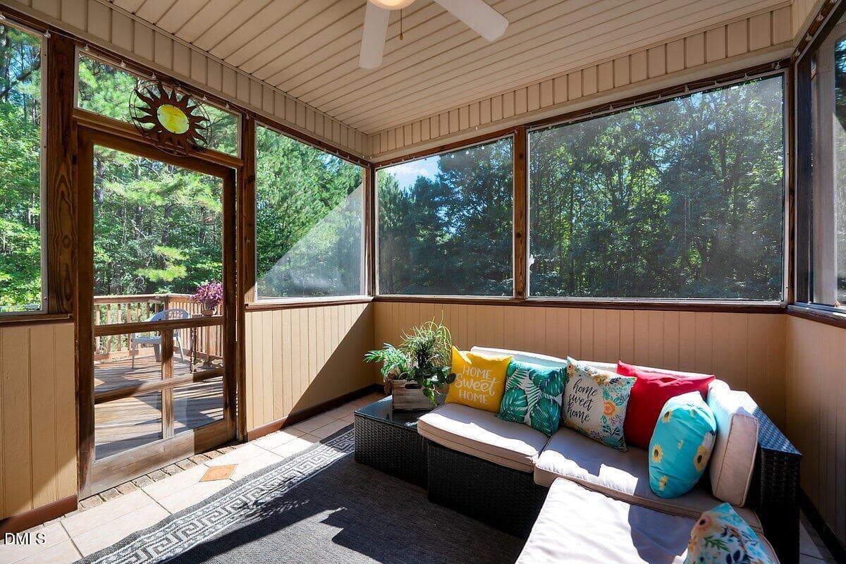 Screened back porch - 1200 Chipper Lane, Wake Forest, NC 27587