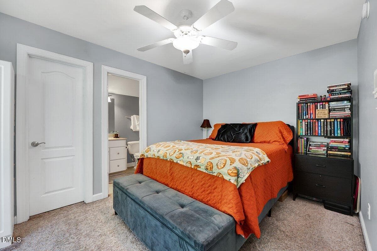 4th bedroom with full bath - 1200 Chipper Lane, Wake Forest, NC 27587