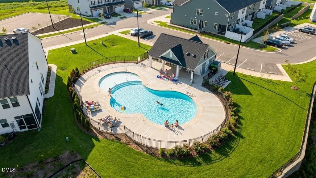 Neighborhood Pool - 417 Marthas View Way, Wake Forest, NC 27587