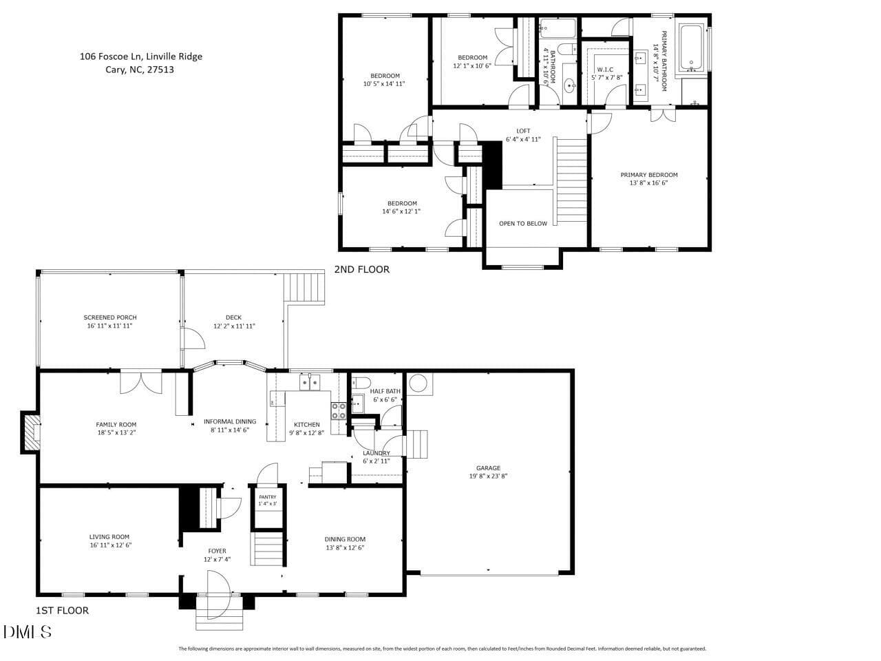 Floor Plan - 106 Foscoe Lane, Cary, NC 27513