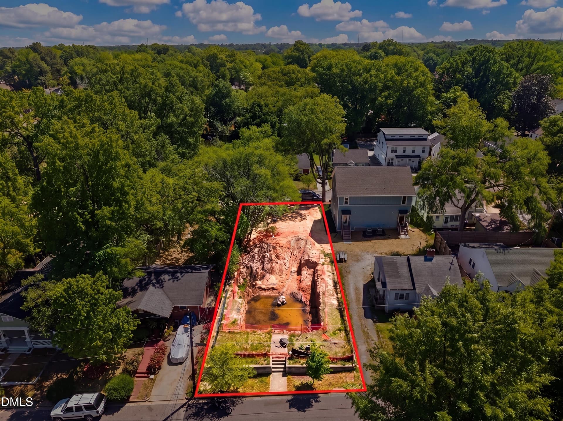 Aerial Boundaries - 516 N Maple Street, Durham, NC 27703