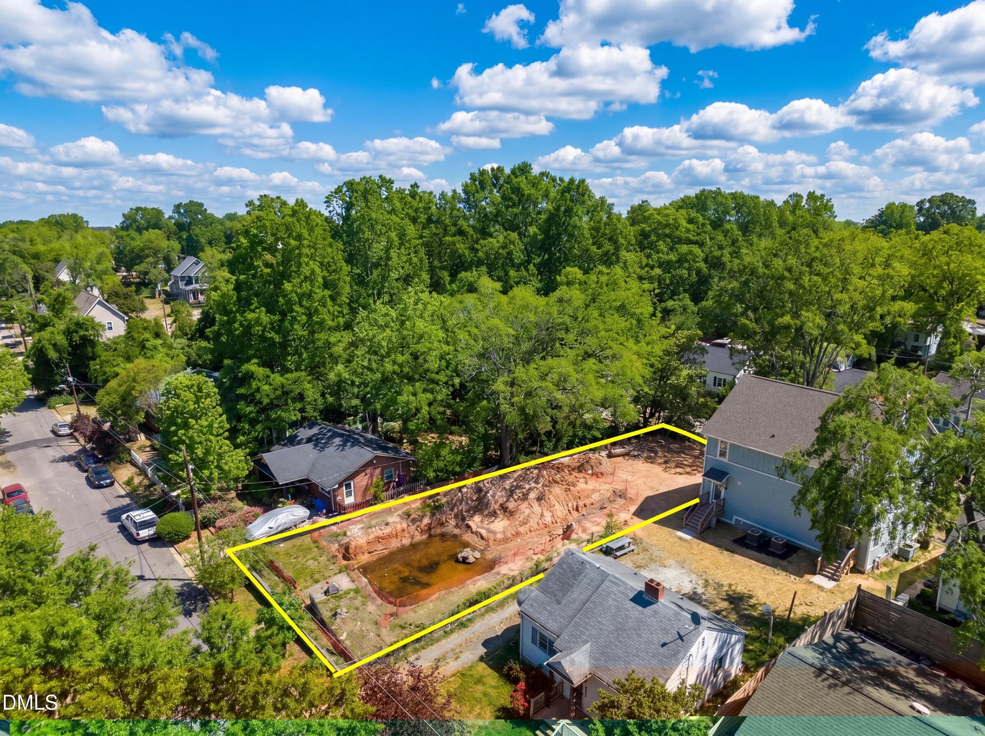 Aerial Boundaries - 516 N Maple Street, Durham, NC 27703