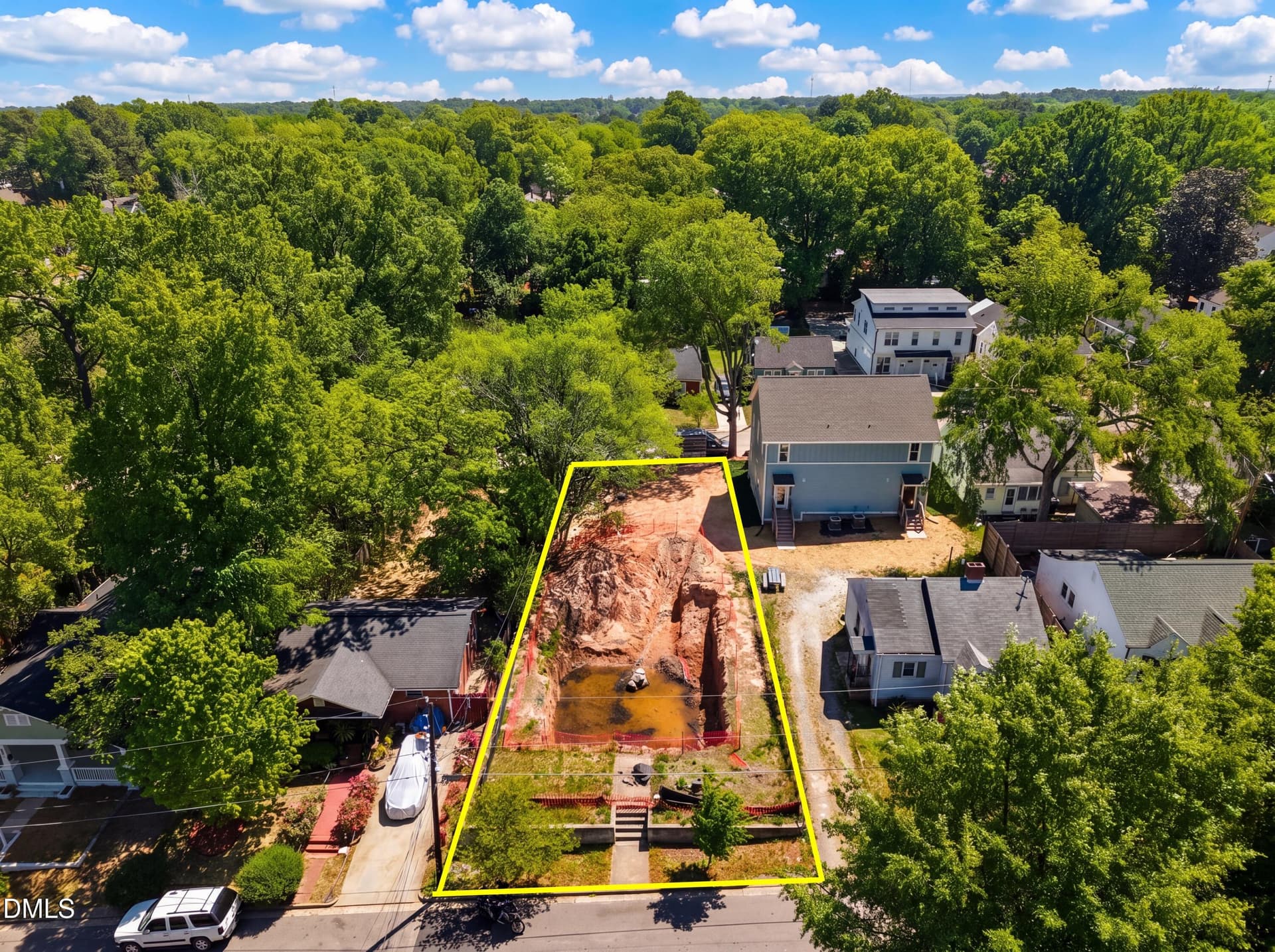 Aerial Boundaries - 516 N Maple Street, Durham, NC 27703