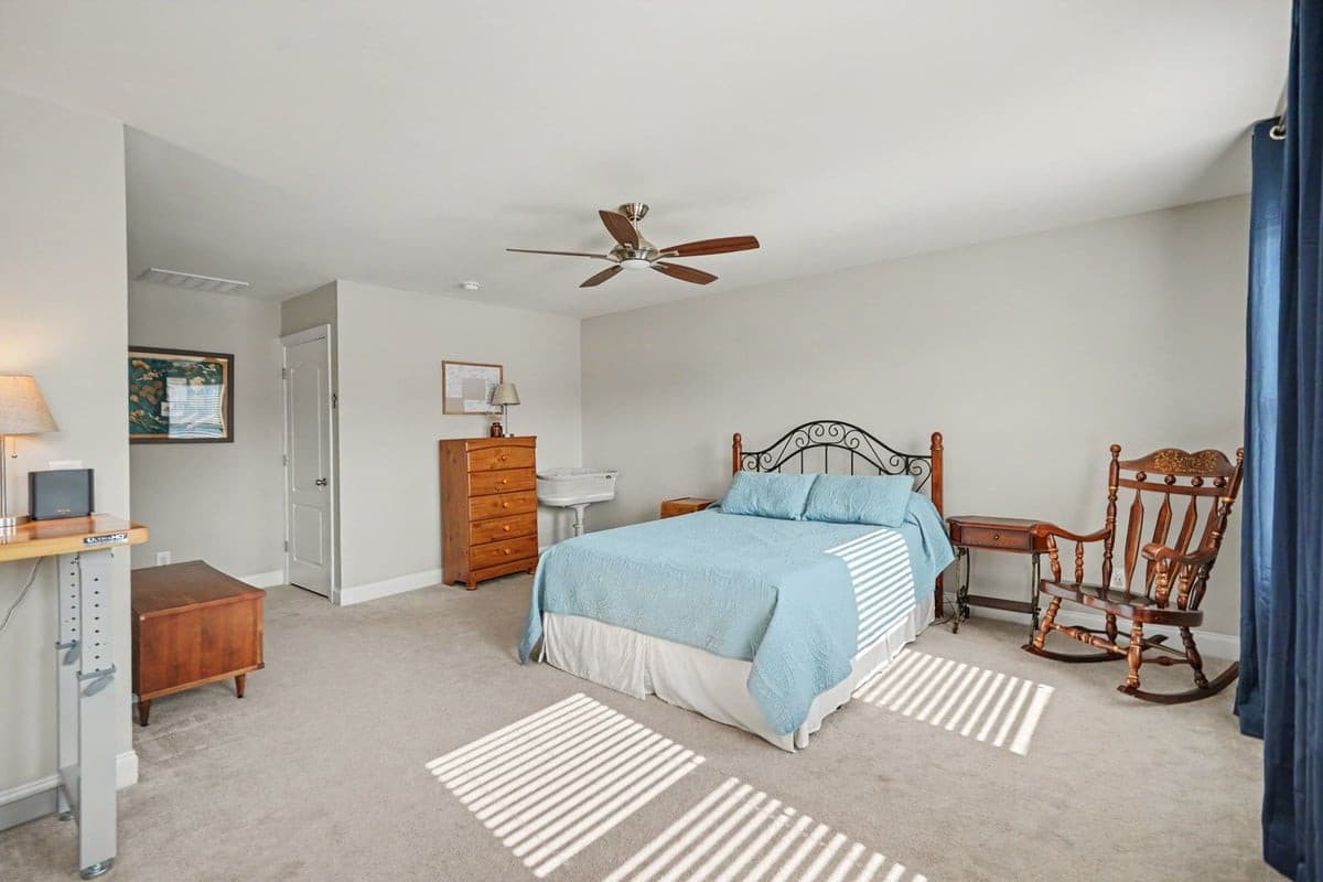 Pr bedrm ceiling fan, walk-in closet - 1115 Lotus Lilly Drive, Durham, NC 27713