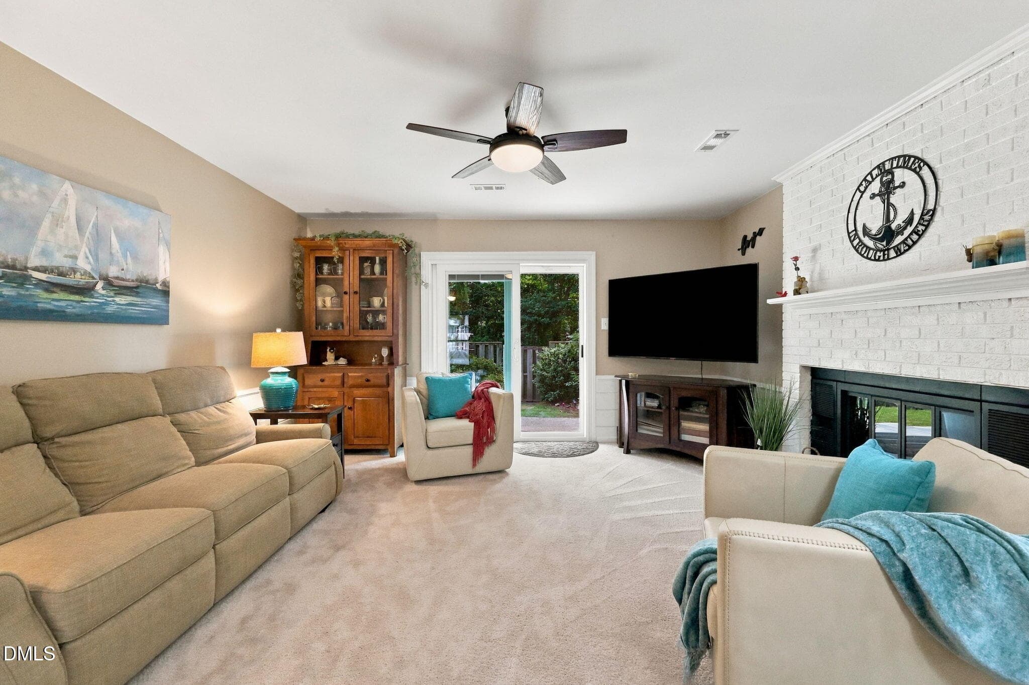 Sliding Doors to Patio - 6412 Meadow View Drive, Raleigh, NC 27609