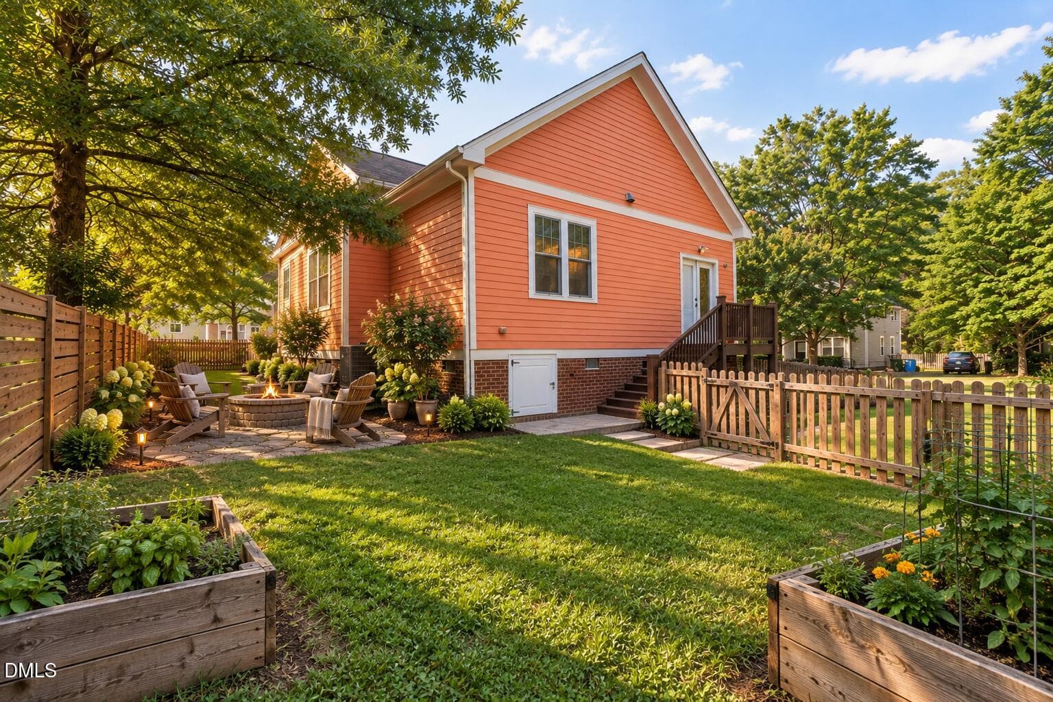 Virtually enhanced backyard - 805 E Jones Street, Raleigh, NC 27601