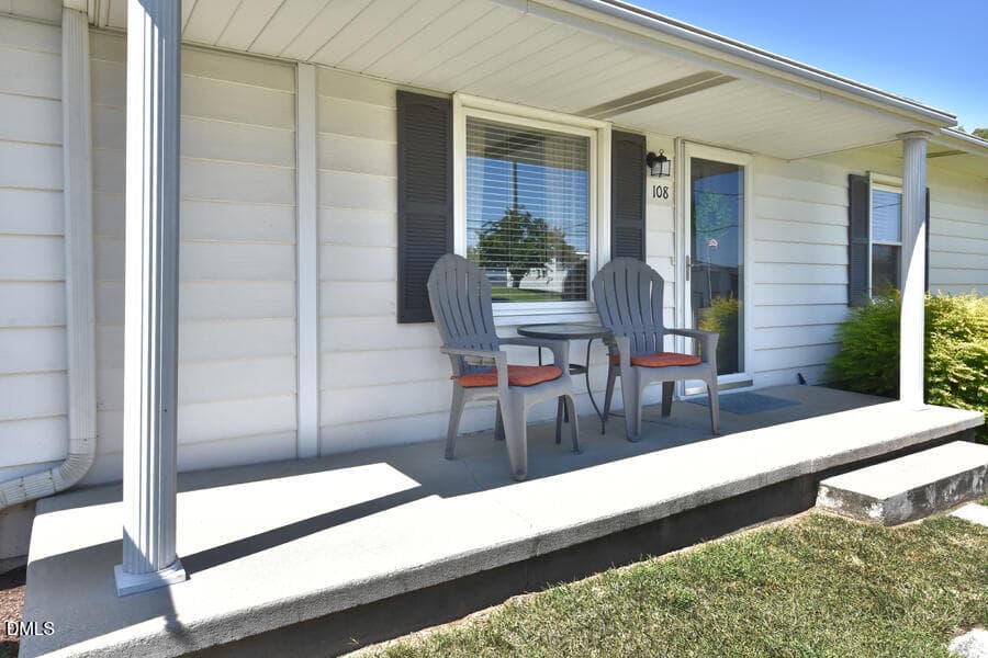 Front porch - 108 S Elm Street, Creedmoor, NC 27522, Creedmoor