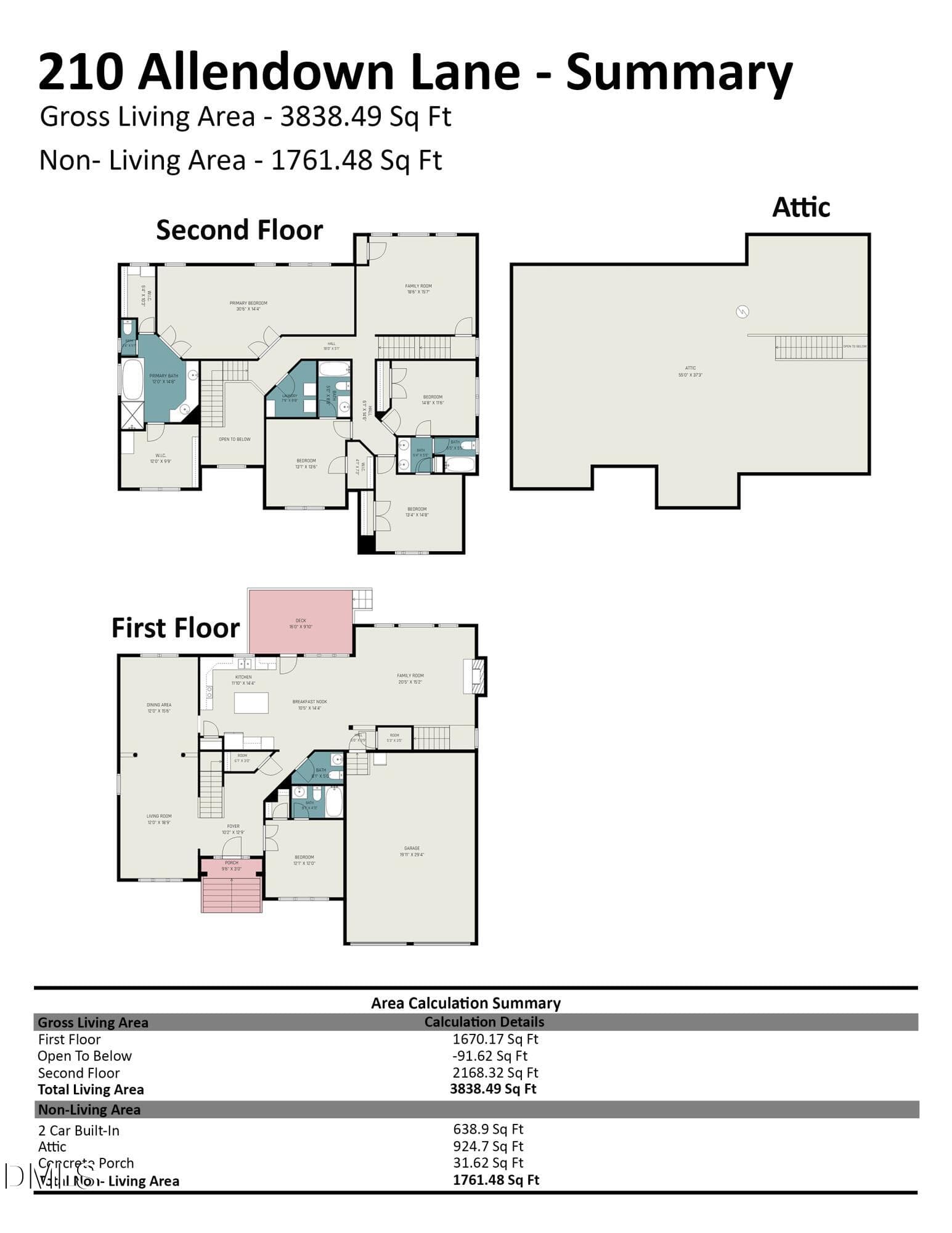 Floorplan - 210 Allendown Lane, Knightdale, NC 27545, Knightdale