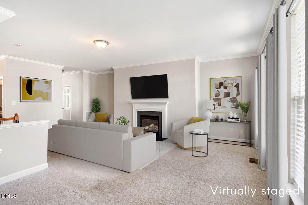 Living Area - 255 Bally Shannon Way, Apex, NC 27539