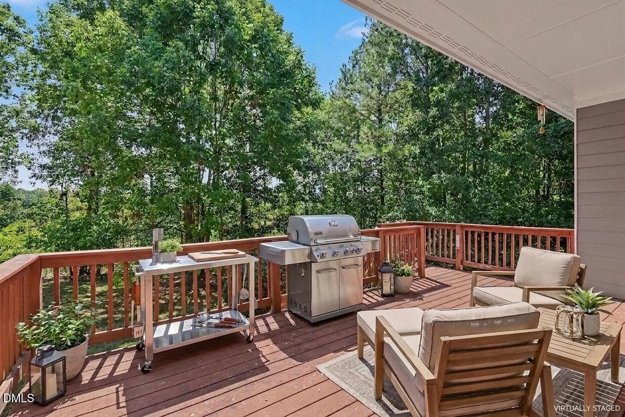 Staged Deck - 606 Old Chestnut Crossing, Moncure, NC 27559