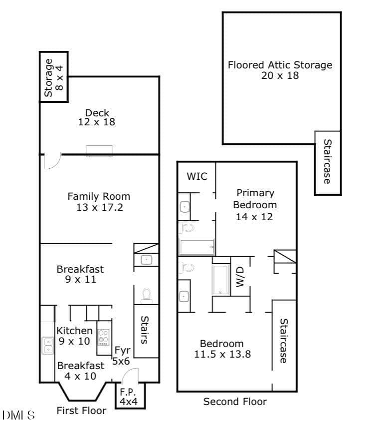 Apprasiers Measurements - 129 Hedgerow Court, Cary, NC 27513