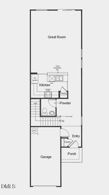 1st Floor Layout - 1127 Goldenshrub Street, Durham, NC 27704