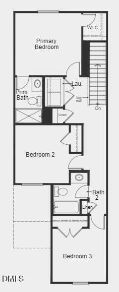 2nd Floor Layout - 1129 Goldenshrub Street, Durham, NC 27704